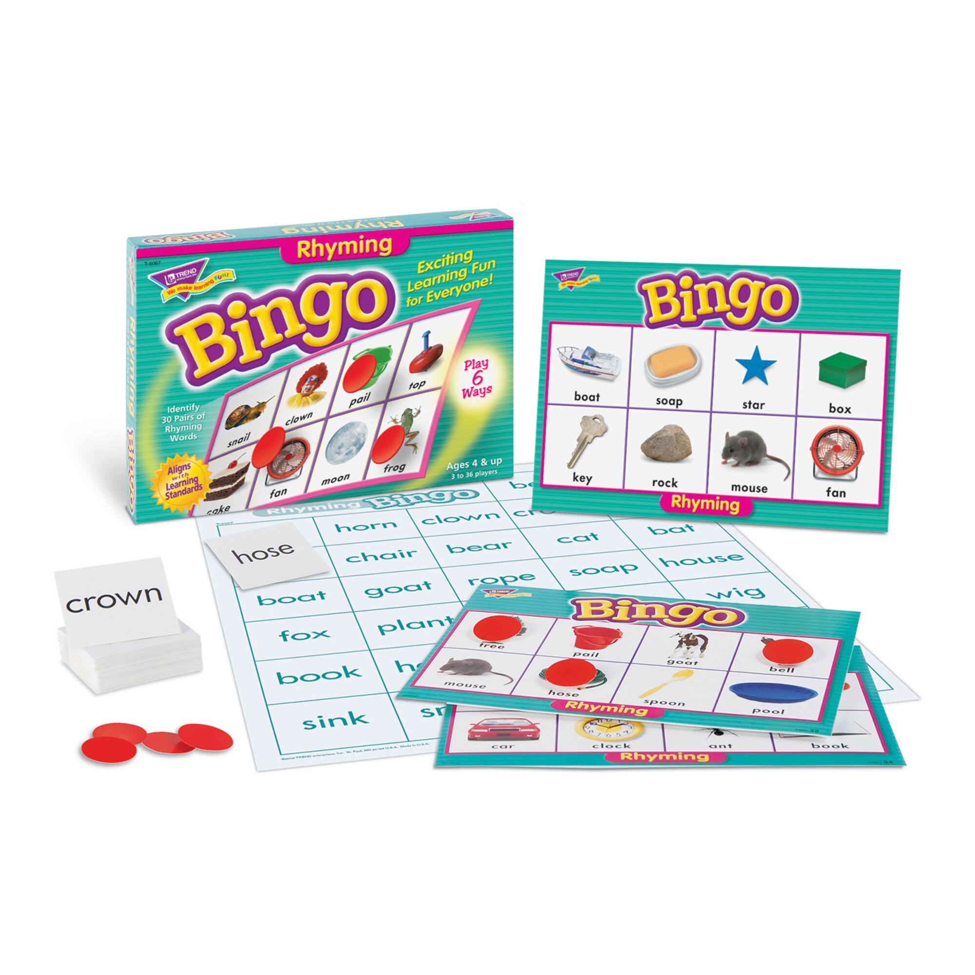 TREND Rhyming Bingo Game